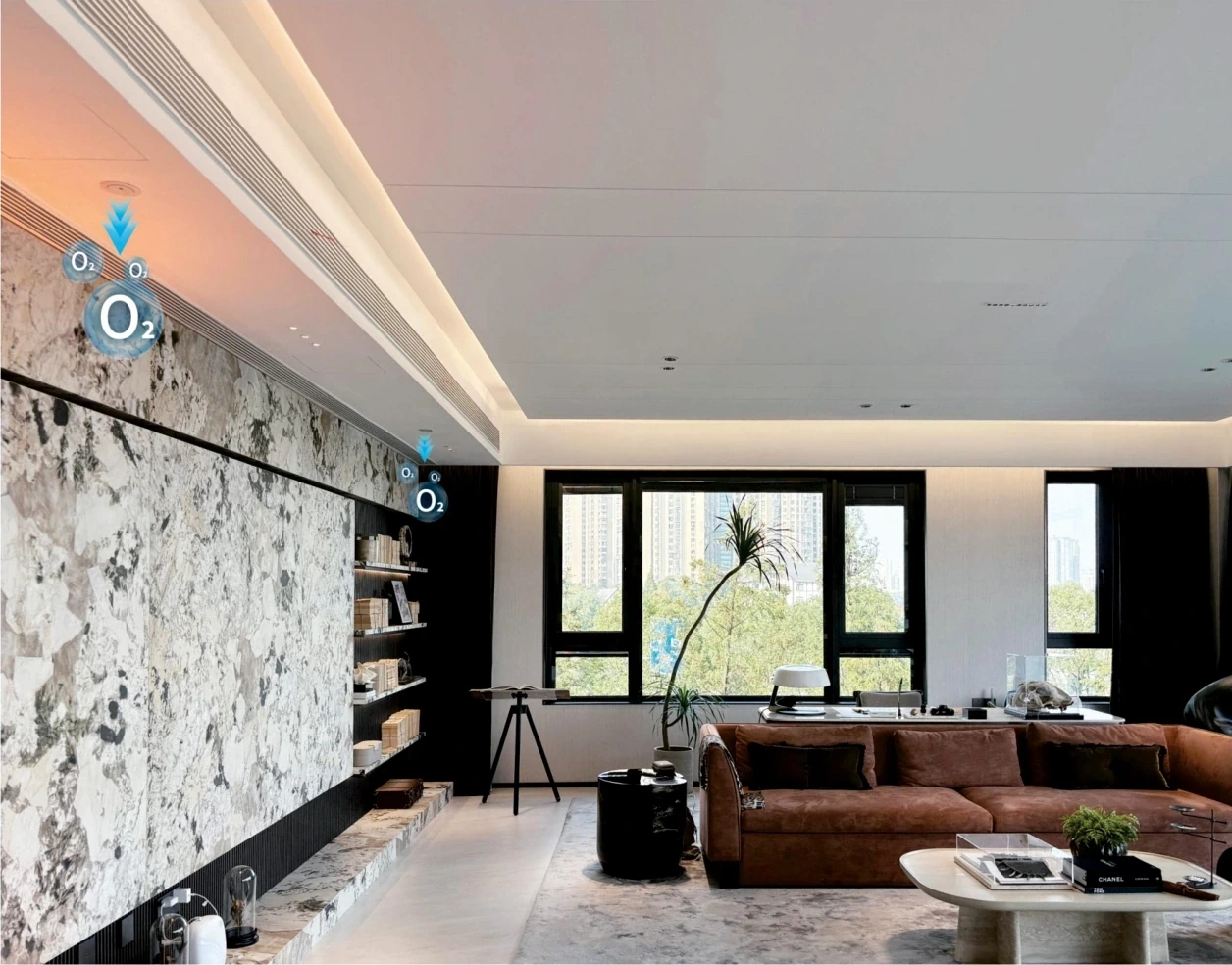Interior oxygen diffusion installation from the product brochure
